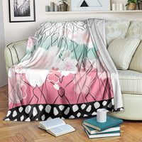 Japanese Kocho Pattern Blanket Insect Pillar Butterfly Flower Fairy LT9 Pink - Polynesian Pride