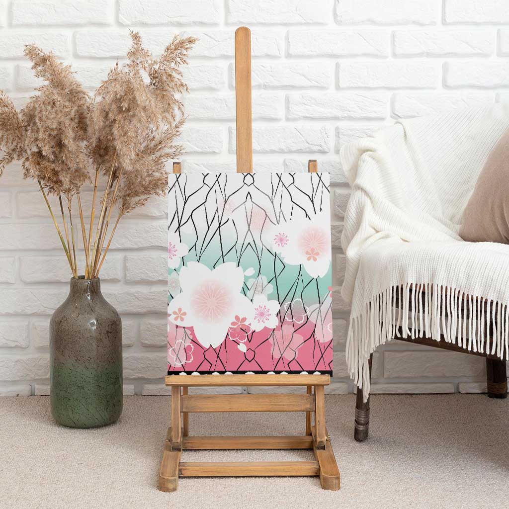 Japanese Kocho Pattern Canvas Wall Art Insect Pillar Butterfly Flower Fairy LT9 - Polynesian Pride