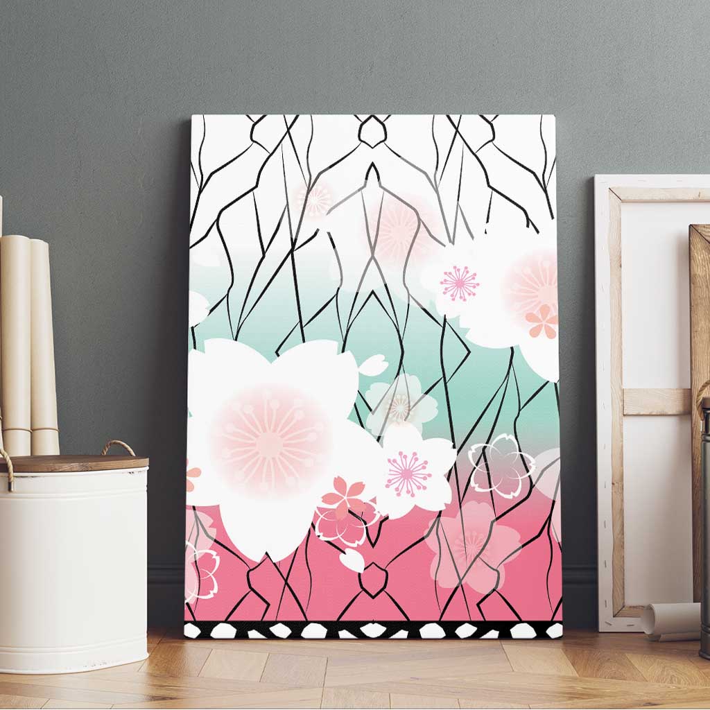 Japanese Kocho Pattern Canvas Wall Art Insect Pillar Butterfly Flower Fairy LT9 - Polynesian Pride