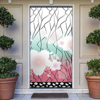 Japanese Kocho Pattern Door Cover Insect Pillar Butterfly Flower Fairy LT9 Pink - Polynesian Pride