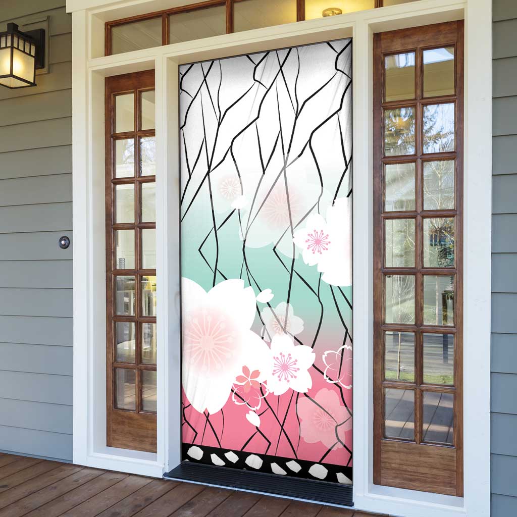Japanese Kocho Pattern Door Cover Insect Pillar Butterfly Flower Fairy LT9 - Polynesian Pride