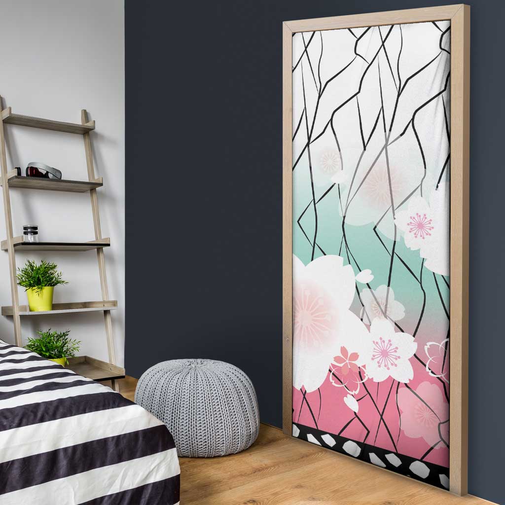 Japanese Kocho Pattern Door Cover Insect Pillar Butterfly Flower Fairy LT9 - Polynesian Pride