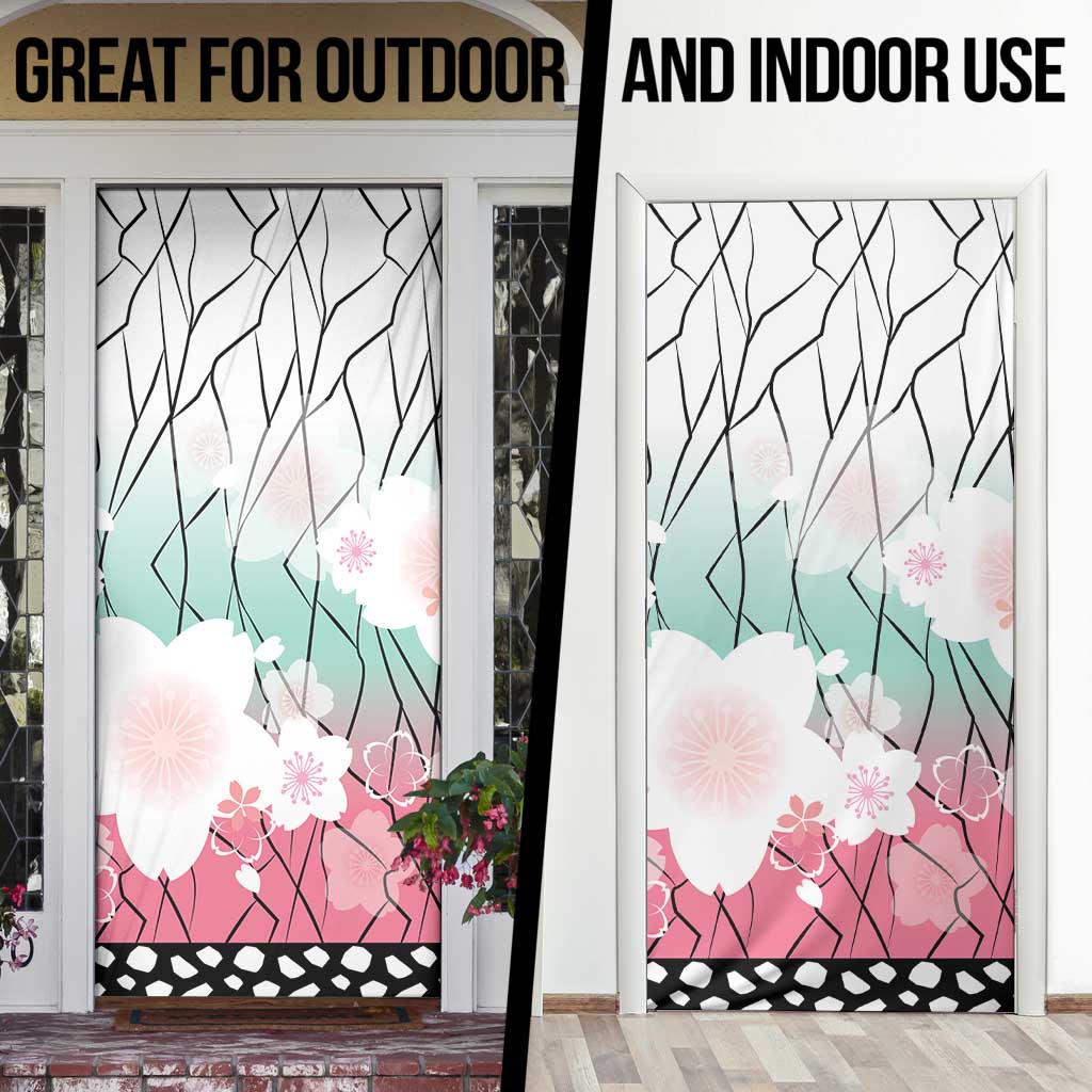 Japanese Kocho Pattern Door Cover Insect Pillar Butterfly Flower Fairy LT9 - Polynesian Pride