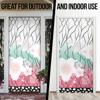 Japanese Kocho Pattern Door Cover Insect Pillar Butterfly Flower Fairy LT9 - Polynesian Pride