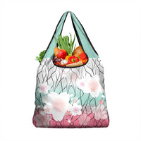 Japanese Kocho Pattern Grocery Bag Insect Pillar Butterfly Flower Fairy LT9 1-pack One Size Pink - Polynesian Pride