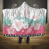 Japanese Kocho Pattern Hooded Blanket Insect Pillar Butterfly Flower Fairy LT9 - Polynesian Pride