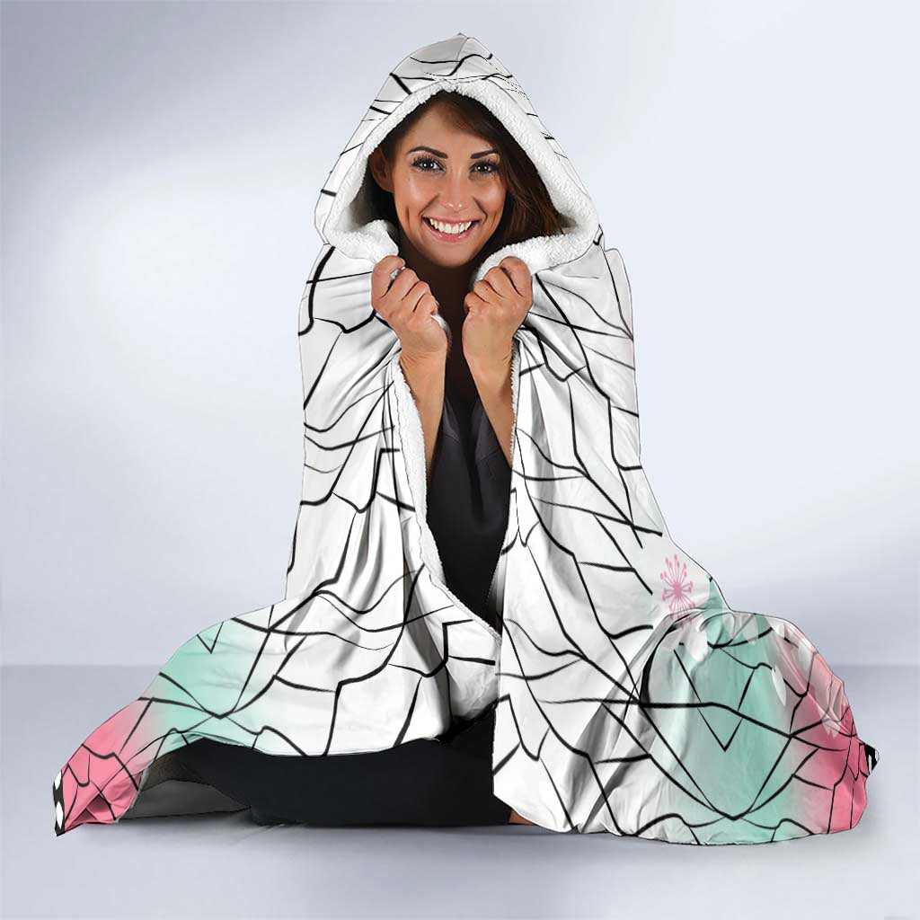 Japanese Kocho Pattern Hooded Blanket Insect Pillar Butterfly Flower Fairy LT9 - Polynesian Pride