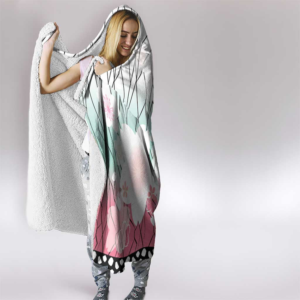 Japanese Kocho Pattern Hooded Blanket Insect Pillar Butterfly Flower Fairy LT9 - Polynesian Pride