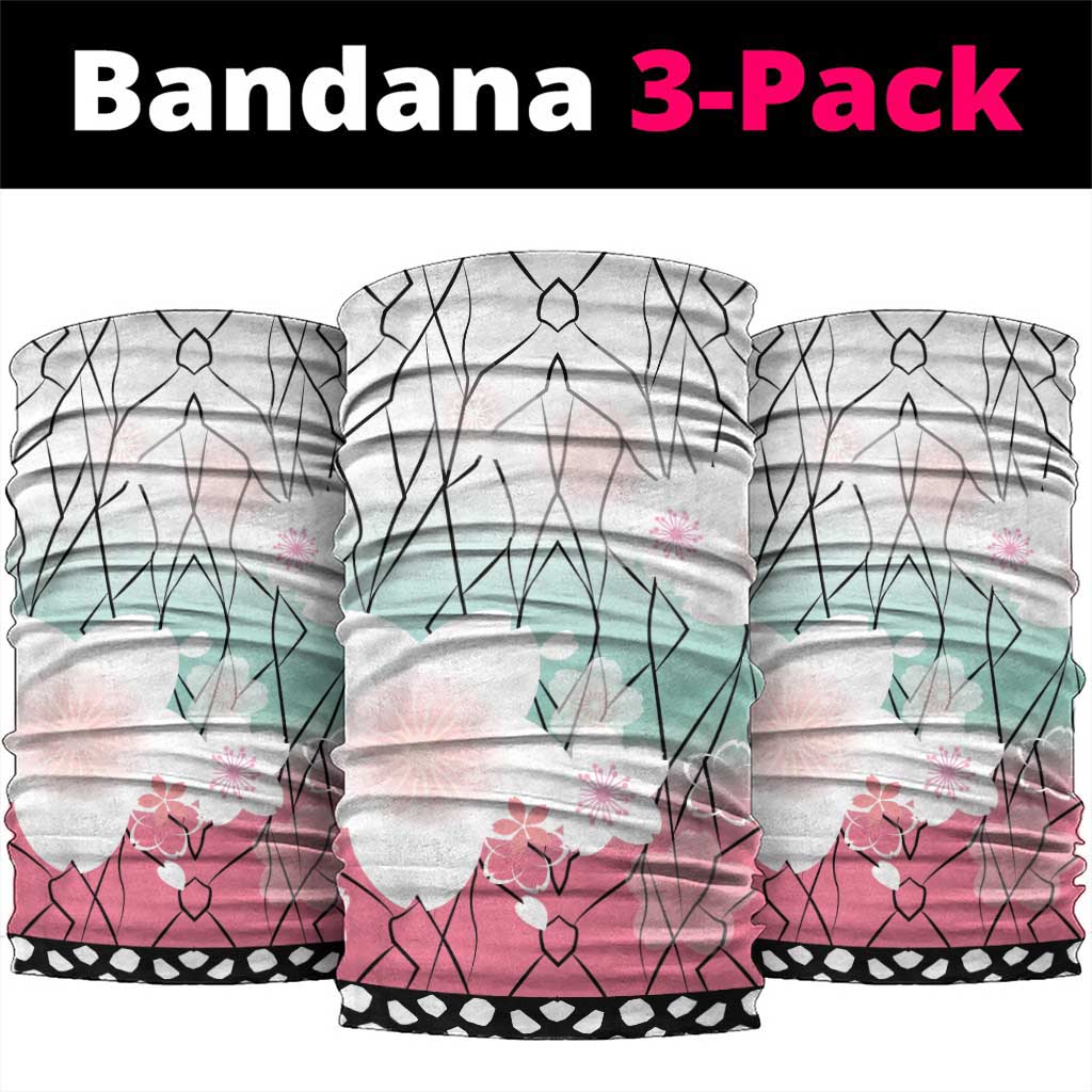 Japanese Kocho Pattern Neck Gaiter Insect Pillar Butterfly Flower Fairy LT9 package One Size: 25*50cm Pink - Polynesian Pride