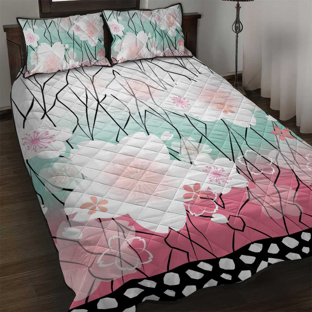 Japanese Kocho Pattern Quilt Bed Set Insect Pillar Butterfly Flower Fairy LT9 Pink - Polynesian Pride