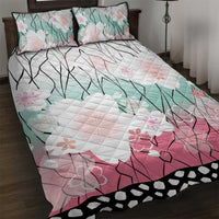 Japanese Kocho Pattern Quilt Bed Set Insect Pillar Butterfly Flower Fairy LT9 Pink - Polynesian Pride