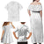 Samoa Lotu Tamaiti Family Matching Off Shoulder Maxi Dress and Hawaiian Shirt Polynesian White Sunday Simple LT9 - Polynesian Pride