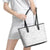 Samoa Lotu Tamaiti Leather Tote Bag Polynesian White Sunday Simple LT9 - Polynesian Pride