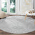 Samoa Lotu Tamaiti Round Carpet Polynesian White Sunday Simple LT9 - Polynesian Pride