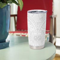 Samoa Lotu Tamaiti Tumbler Cup Polynesian White Sunday Simple LT9 - Polynesian Pride