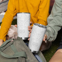 Samoa Lotu Tamaiti Tumbler Cup Polynesian White Sunday Simple LT9 - Polynesian Pride