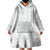 Samoa Lotu Tamaiti Wearable Blanket Hoodie Polynesian White Sunday Simple LT9 - Polynesian Pride