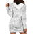 Samoa Lotu Tamait Hoodie Dress Tropical Plant White Sunday With Polynesia Pattern LT9 - Polynesian Pride