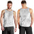 Samoa Lotu Tamait Men Tank Top Tropical Plant White Sunday With Polynesia Pattern LT9 - Polynesian Pride