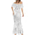 Samoa Lotu Tamait Mermaid Dress Tropical Plant White Sunday With Polynesia Pattern LT9 - Polynesian Pride