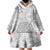 Samoa Lotu Tamait Wearable Blanket Hoodie Tropical Plant White Sunday With Polynesia Pattern LT9 - Polynesian Pride