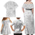 Personalised Samoa Lotu Tamait Family Matching Off Shoulder Maxi Dress and Hawaiian Shirt Tropical Plant White Sunday With Polynesia Pattern LT9 - Polynesian Pride