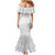 Personalised Samoa Lotu Tamait Mermaid Dress Tropical Plant White Sunday With Polynesia Pattern LT9 - Polynesian Pride