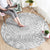 Personalised Samoa Lotu Tamait Round Carpet Tropical Plant White Sunday With Polynesia Pattern LT9 - Polynesian Pride