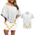 Tonga White Sunday Couples Matching Off Shoulder Short Dress and Hawaiian Shirt Polynesian Plumeria Tribal Simple LT9 White - Polynesian Pride