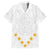 Tonga White Sunday Family Matching Off Shoulder Short Dress and Hawaiian Shirt Polynesian Plumeria Tribal Simple LT9 Dad's Shirt - Short Sleeve White - Polynesian Pride