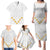 Tonga White Sunday Family Matching Puletasi Dress and Hawaiian Shirt Polynesian Plumeria Tribal Simple LT9 - Polynesian Pride