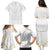 Tonga White Sunday Family Matching Puletasi Dress and Hawaiian Shirt Polynesian Plumeria Tribal Simple LT9 - Polynesian Pride