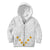 Tonga White Sunday Kid Hoodie Polynesian Plumeria Tribal Simple LT9 Zip Hoodie White - Polynesian Pride