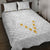 Tonga White Sunday Quilt Bed Set Polynesian Plumeria Tribal Simple LT9 - Polynesian Pride