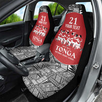 Custom Tonga Rugby Mate Ma'a Car Seat Cover Tonga XIII Make History Pacific Champions LT9 - Polynesian Pride