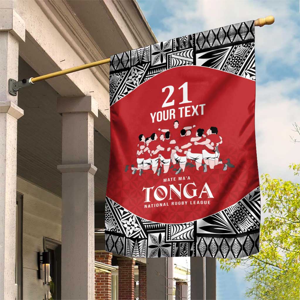 Custom Tonga Rugby Mate Ma'a Garden Flag Tonga XIII Make History Pacific Champions LT9 House Flag Red - Polynesian Pride