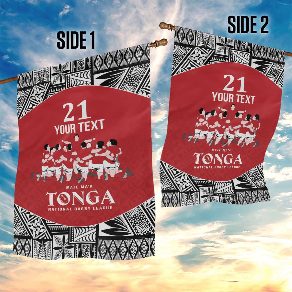 Custom Tonga Rugby Mate Ma'a Garden Flag Tonga XIII Make History Pacific Champions LT9 - Polynesian Pride