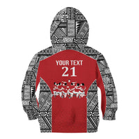Custom Tonga Rugby Mate Ma'a Kid Hoodie Tonga XIII Make History Pacific Champions LT9 - Polynesian Pride