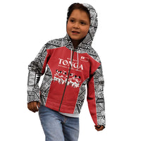 Custom Tonga Rugby Mate Ma'a Kid Hoodie Tonga XIII Make History Pacific Champions LT9 - Polynesian Pride