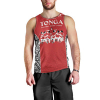 Custom Tonga Rugby Mate Ma'a Men Tank Top Tonga XIII Make History Pacific Champions LT9 - Polynesian Pride