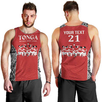 Custom Tonga Rugby Mate Ma'a Men Tank Top Tonga XIII Make History Pacific Champions LT9 - Polynesian Pride