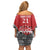 Custom Tonga Rugby Mate Ma'a Off Shoulder Short Dress Tonga XIII Make History Pacific Champions