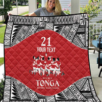 Custom Tonga Rugby Mate Ma'a Quilt Tonga XIII Make History Pacific Champions LT9 Red - Polynesian Pride
