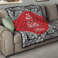 Custom Tonga Rugby Mate Ma'a Quilt Tonga XIII Make History Pacific Champions LT9 - Polynesian Pride