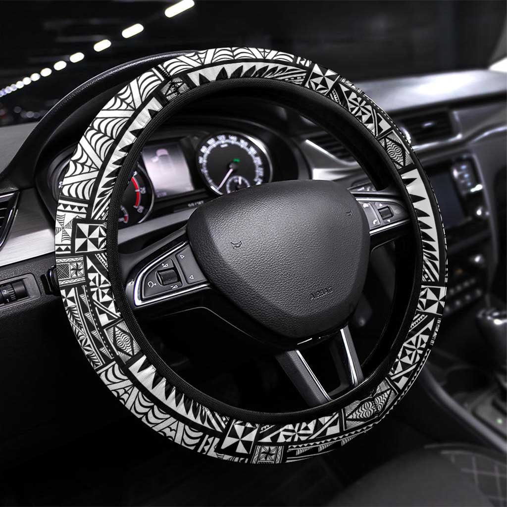 Tonga Rugby Mate Ma'a Steering Wheel Cover Tonga XIII Make History Pacific Champions LT9 Universal Fit Red - Polynesian Pride