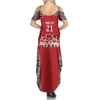 Custom Tonga Rugby Mate Ma'a Summer Maxi Dress Tonga XIII Make History Pacific Champions LT9 - Polynesian Pride