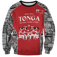 Custom Tonga Rugby Mate Ma'a Sweatshirt Tonga XIII Make History Pacific Champions LT9 Unisex Red - Polynesian Pride