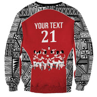 Custom Tonga Rugby Mate Ma'a Sweatshirt Tonga XIII Make History Pacific Champions LT9 - Polynesian Pride