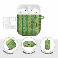 Hawaii Lei with Tribal Quilt Motif AirPods Case LT9 - Polynesian Pride