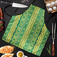 Hawaii Lei with Tribal Quilt Motif Apron LT9 Green - Polynesian Pride